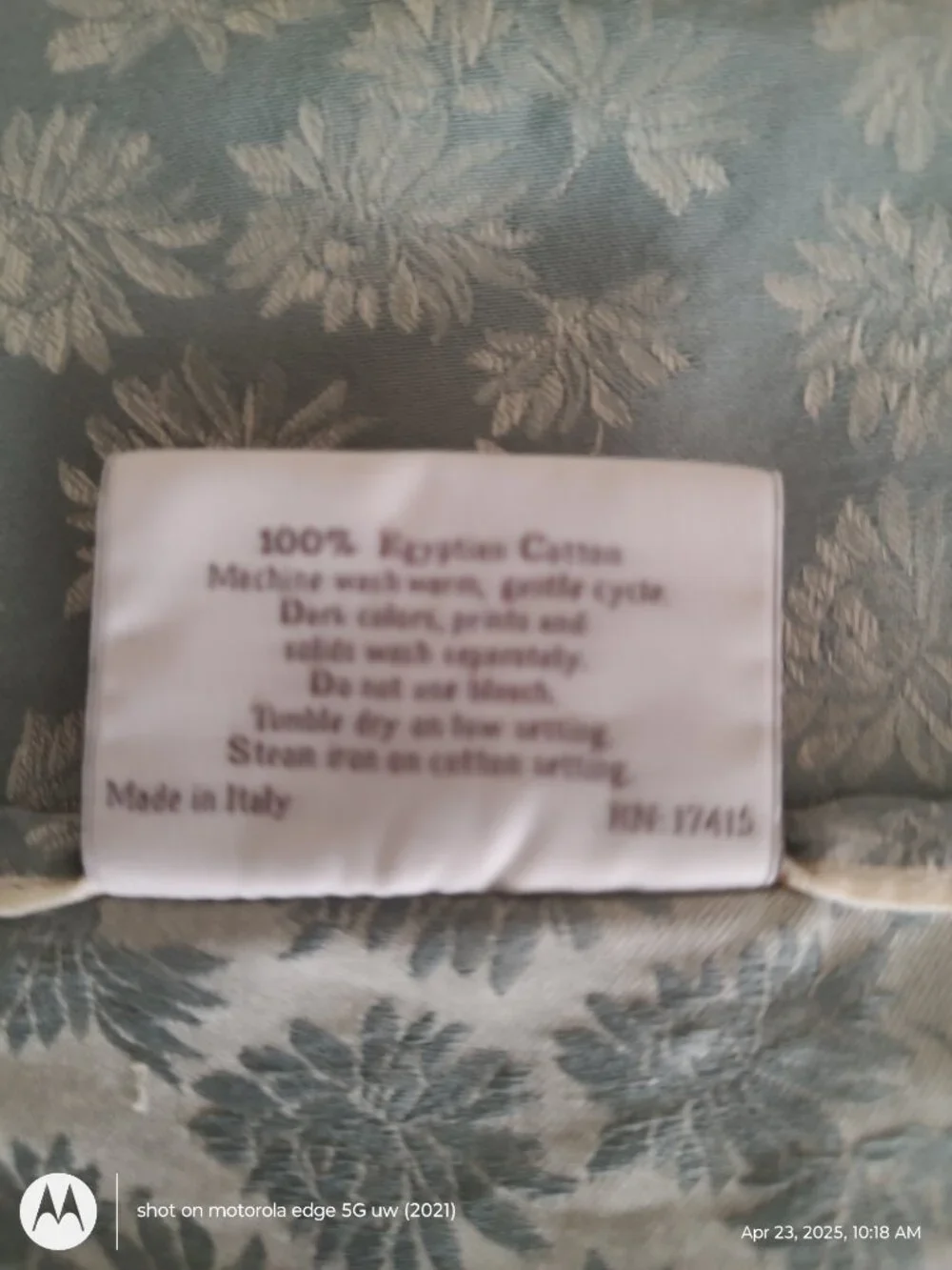 SFERRA GRETA EGYPTIAN COTTON QUEEN FLAT SHEET TWO STANDARD SHAMS SEAMIST COLOR